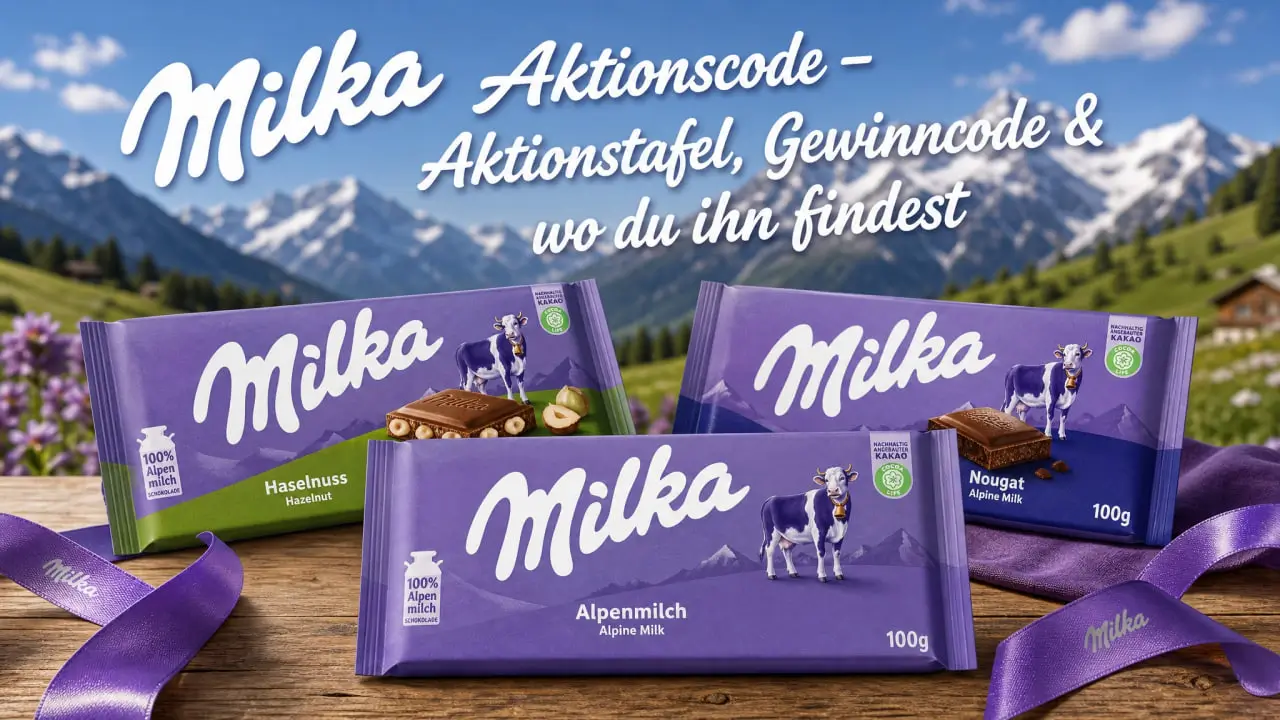 Milka Aktionscode – Aktionstafel, Gewinncode und wo du ihn auf der Verpackung findest