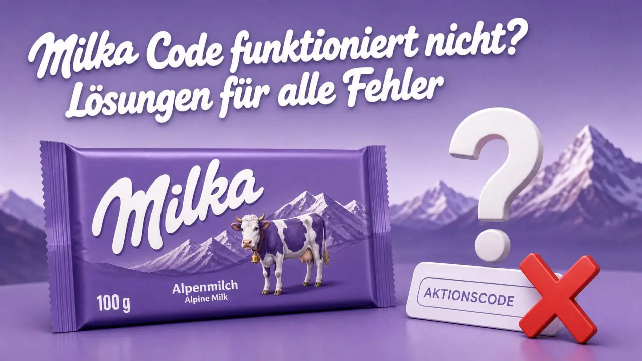 Milka Code funktioniert nicht – Lösungen für ungültige und bereits verwendete Codes